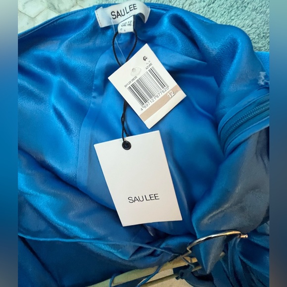 Sau Lee Skyler Plunge Satin Dress - Picture 4 of 4